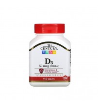Витамин D3 21st Century Vitamin D3 2000 IU 110tabs